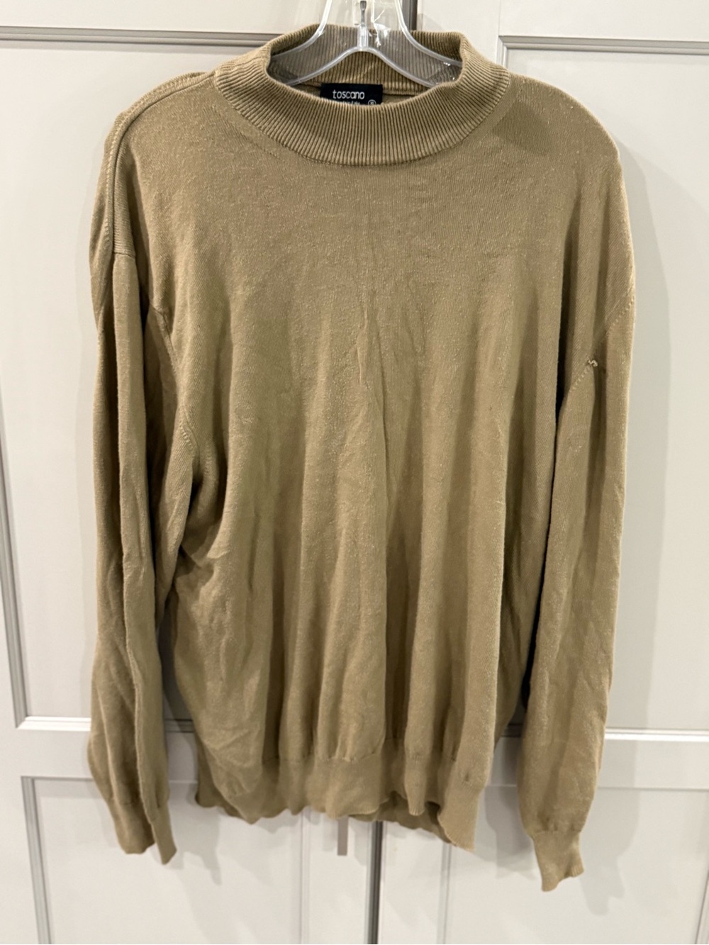 Toscano Men's Knit Sweater in Khaki